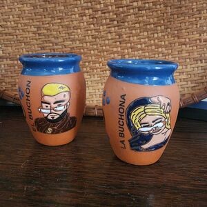 Colorful Mexican Clay Drinkware Set